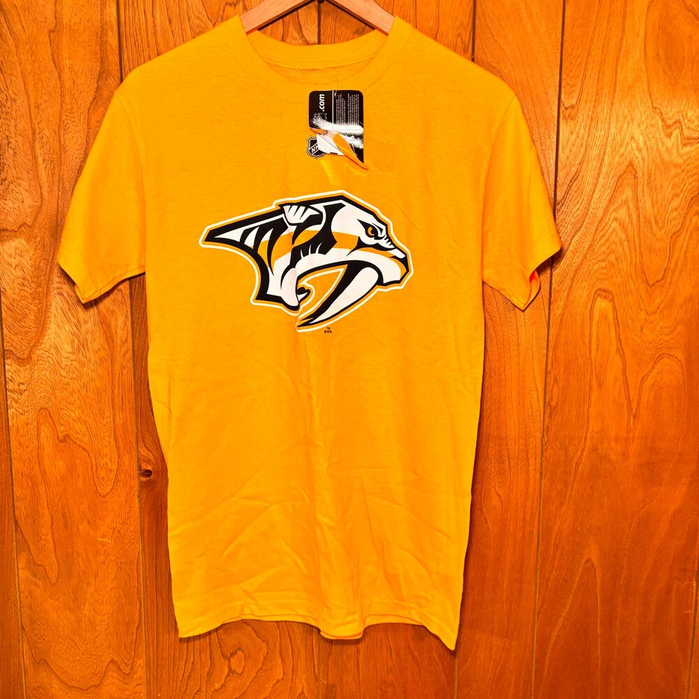 Nashville Predators Reebok Shirt Pekka Rinne #35 Small Gold Yellow NHL NWT